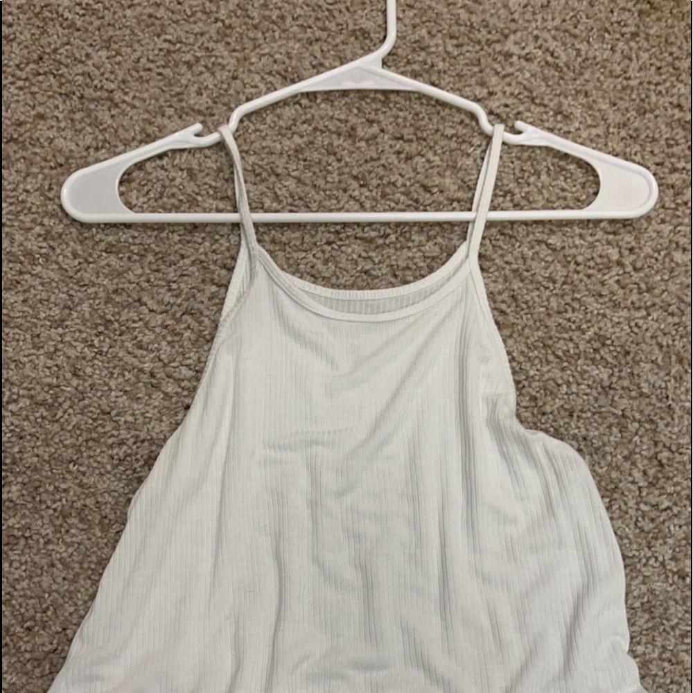 white flowy tank top